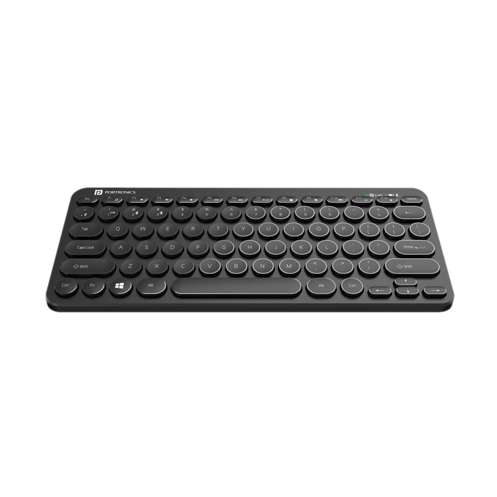 Buy Portronics Bubble Bluetooth 5.0 & 2.4GHz Wireless Keyboard with Multi Device Connectivity (2